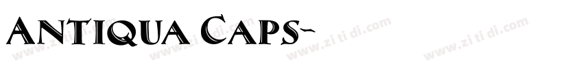 Antiqua Caps字体转换